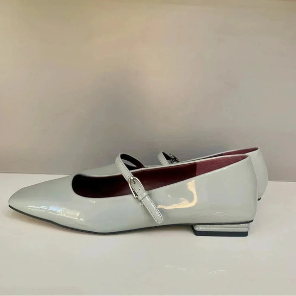 Franco Sarto Tinsley Mary Jane Faux Patent Flat in Grey/Gray- 8 - Picture 10 of 10